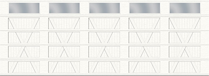 Configuration X, Cœur rainuré - 5 volets