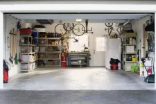 Interior view of a garage