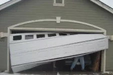 Crooked garage door