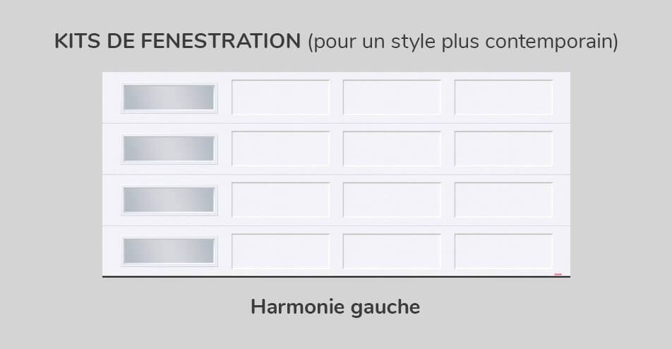 Kit de fenestration, 16' x 7', Harmonie gauche